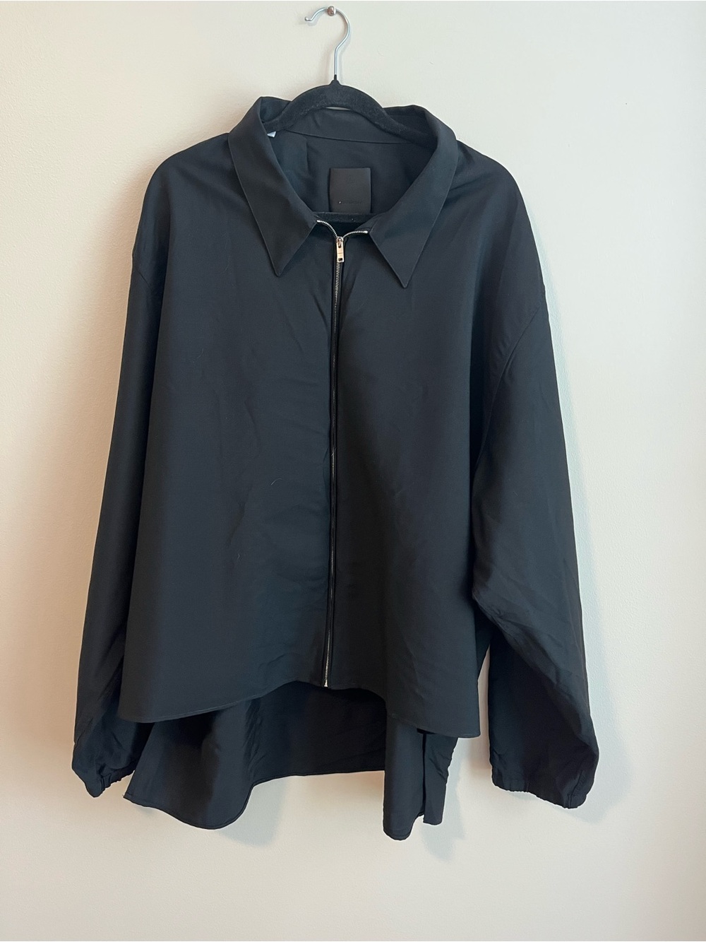 Givenchy Black Zip Pull Jacket with Brass Hardware